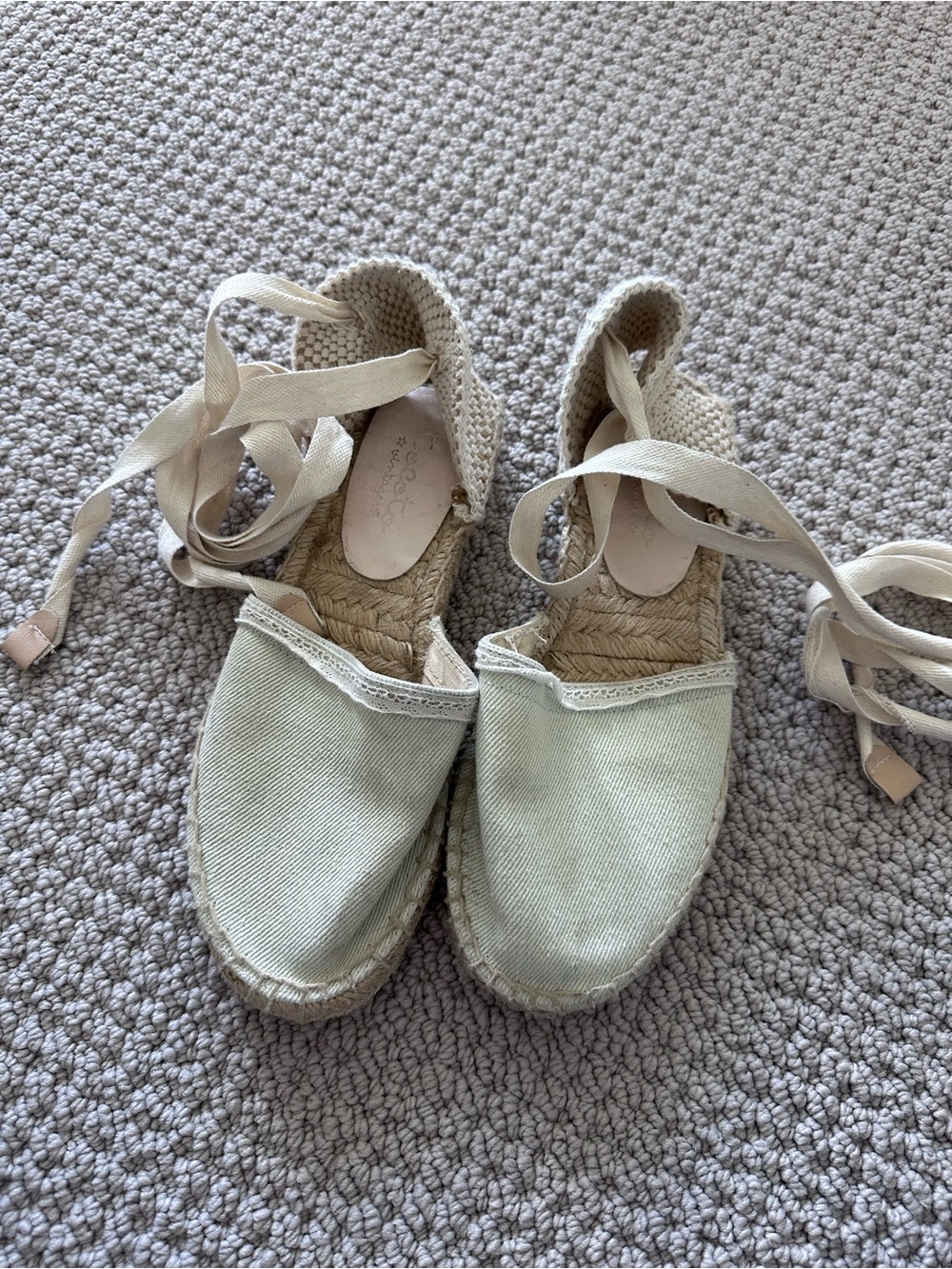 Tocoto vintage girls espadrille lace up sandals 36